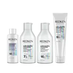 REDKEN - Rutina Reparación Total Cabello Dañado Shampoo 300Ml + Acondicionador 300Ml + Tratamiento Intensivo 150Ml + Tratamiento Leave-In 150Ml