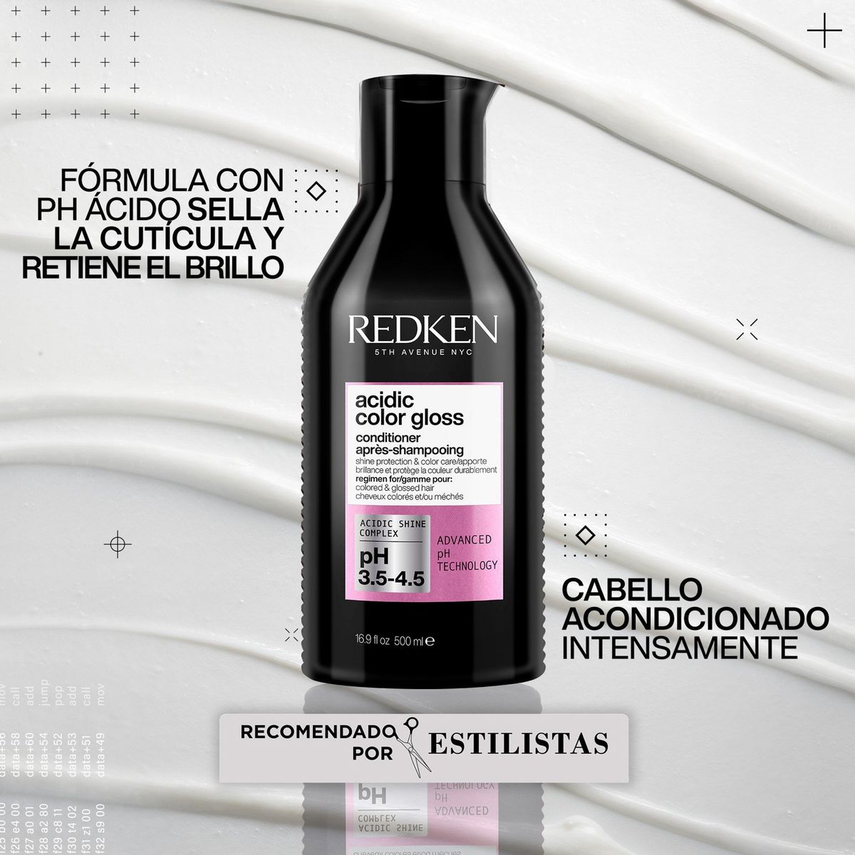 REDKEN - Acondicionador Xl Acg Brillo Intenso Cabello Con Color Acidic Color Gloss 500Ml Redken