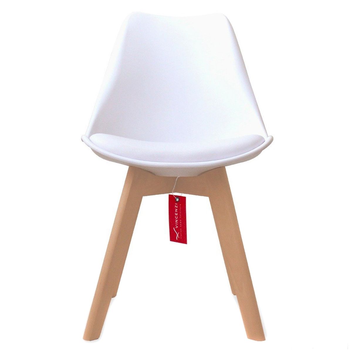 VICENZI - Pack De 4 Sillas París Blancas