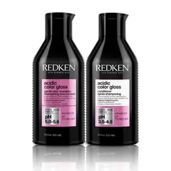 REDKEN - Set Xl Brillo Intenso Cabello Con Color Acidic Color Gloss Shampoo Sin Sulfatos 500Ml + Acondicionador 500Ml