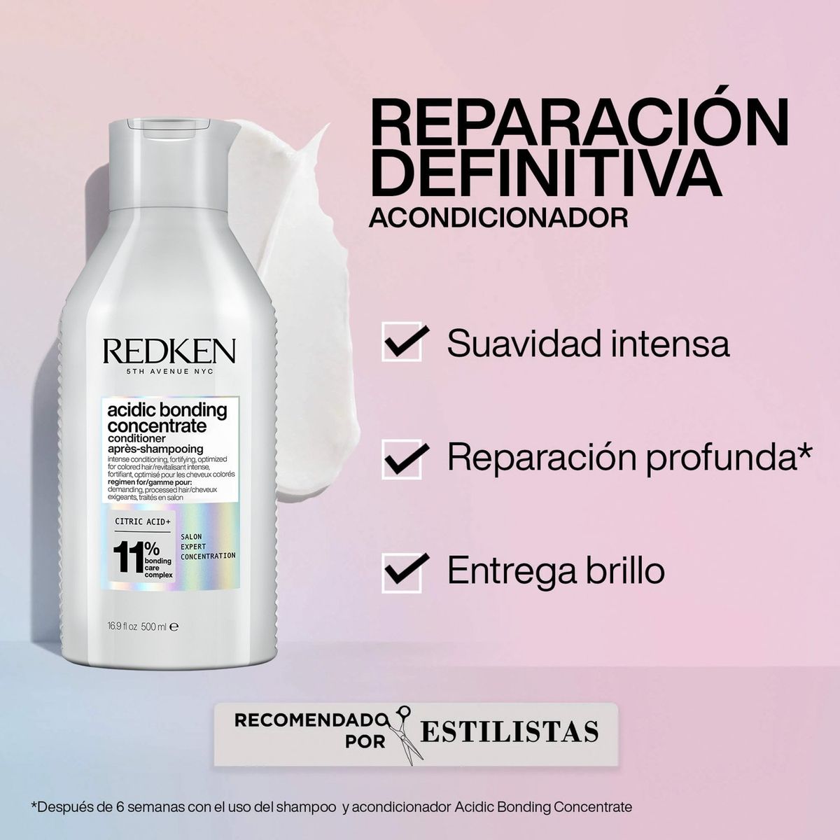 REDKEN - Acondicionador XL ABC Reparación Total Cabello Dañado Acidic Bonding Concentrate 500ml Redken