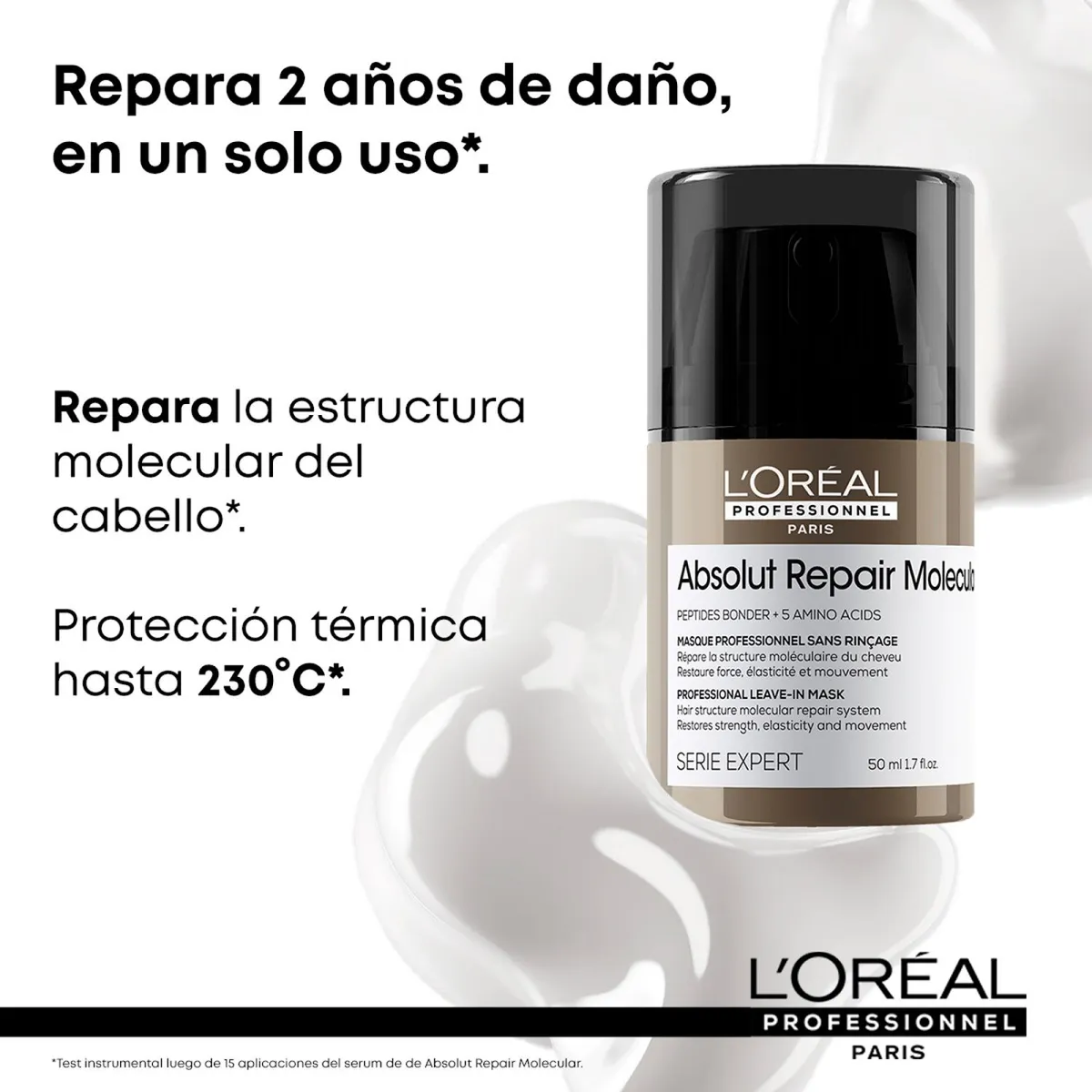 LOREAL PROFESSIONNEL - Leave-In Reparación Molecular Absolut Repair Molecular 50ml  L'Oréal Professionnel