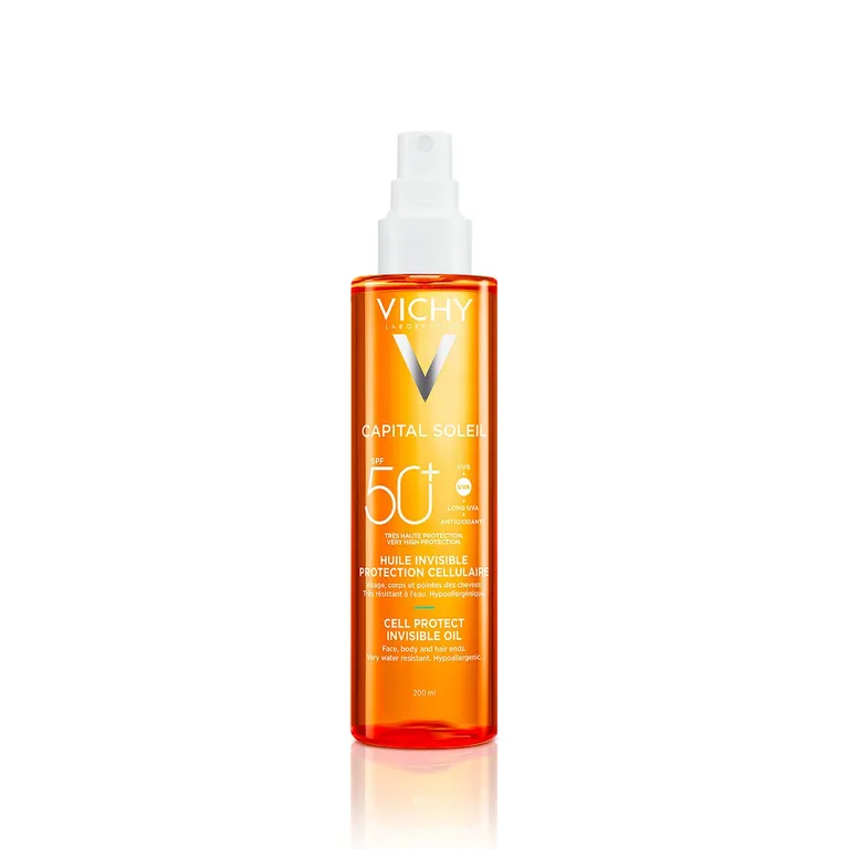 Protector Solar Capital Soleil Aceite invisible Cell Protect FPS 50+ 200ml