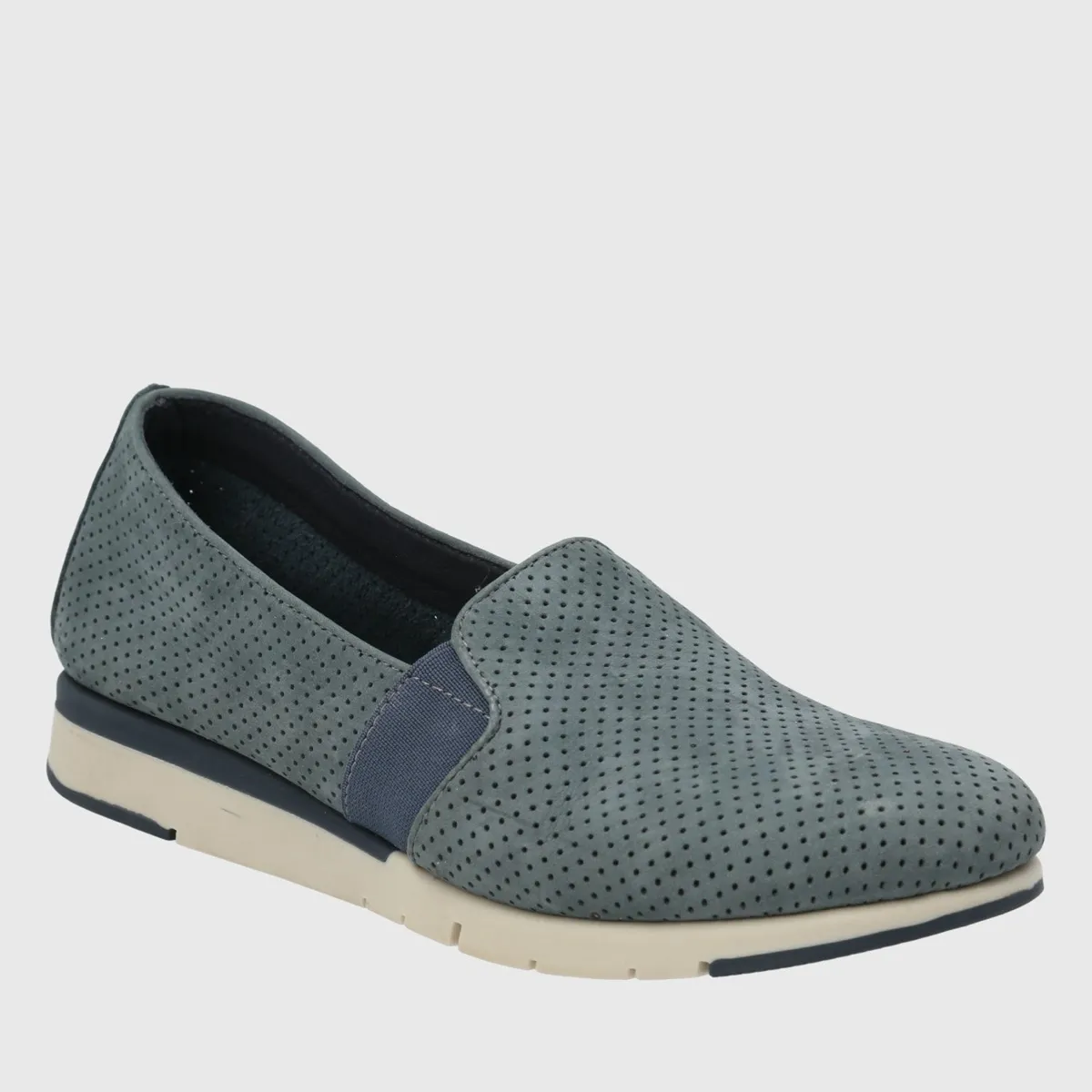 HUSH PUPPIES - Zapato Casual Mujer Cuero Azul Hush Puppies