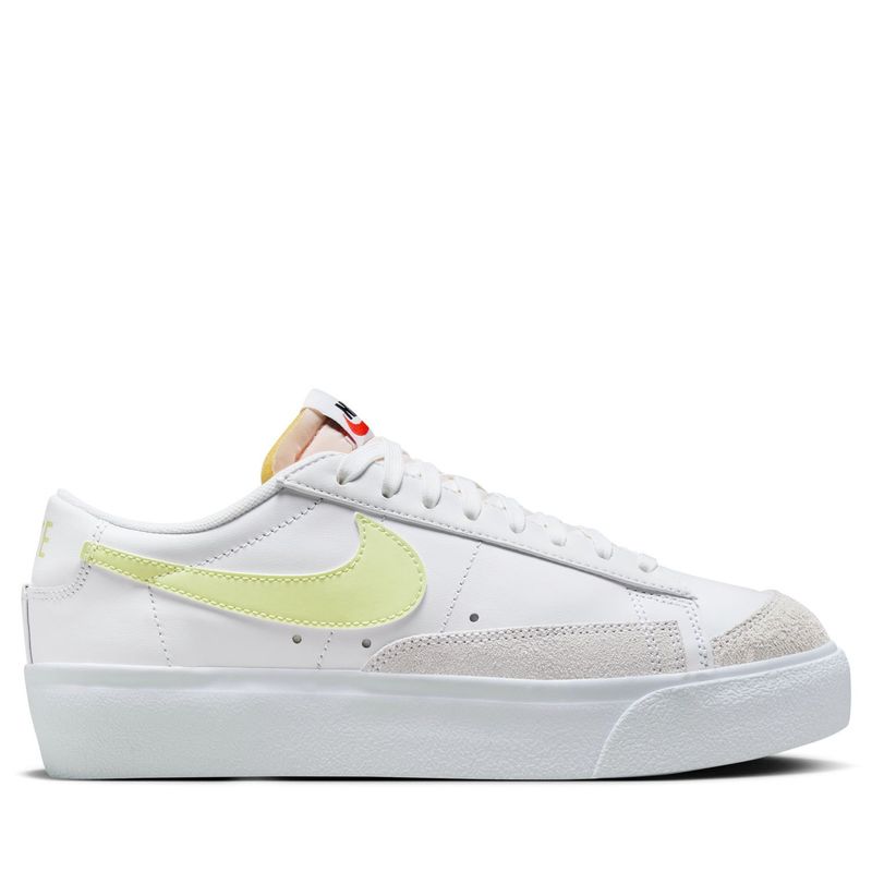 NIKE - Blazer Loplatform Zapatilla Urbana Mujer Cuero Blanco Nike