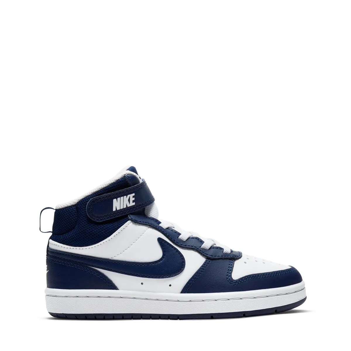 NIKE - Court Borough Mid 2 (Psv) Zapatilla Urbana Niño Cuero Blanco (27 a 34) Nike