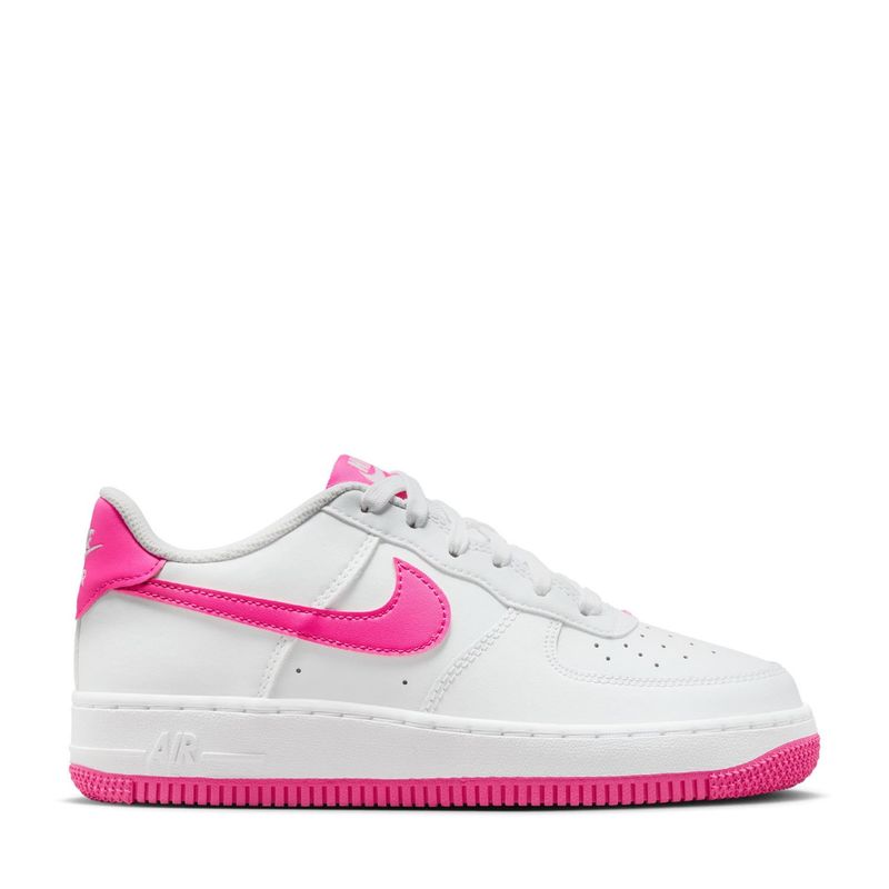 NIKE - Air Force 1 (Gs) Zapatilla Urbana Niña Cuero Blanco (34.5 a 37.5) Nike