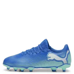 PUMA - Future 7 Play Fg/Ag Jr Zapatilla Fútbol Niño Celeste