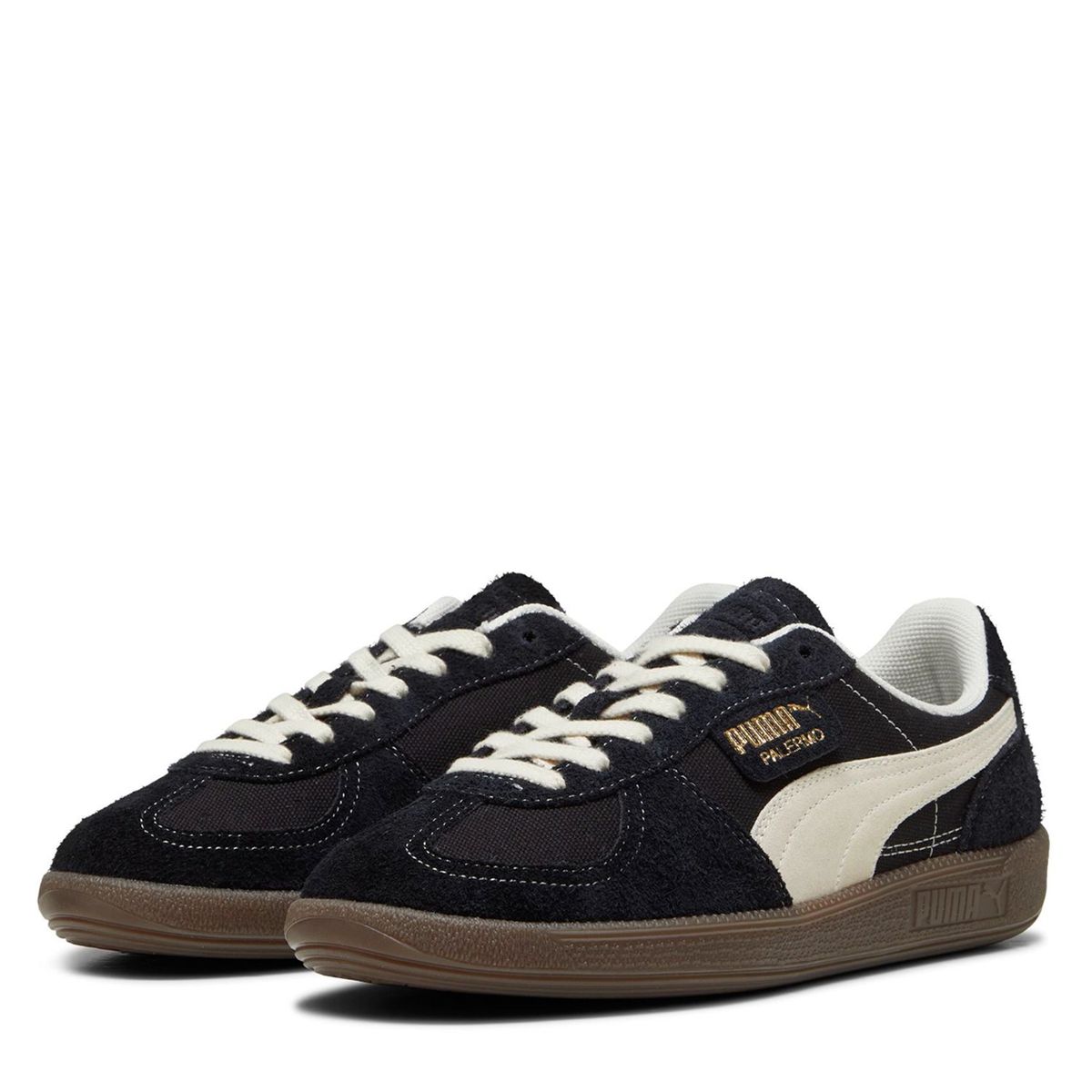 PUMA - Palermo Vintage Zapatilla Urbana Mujer Cuero Negro Puma