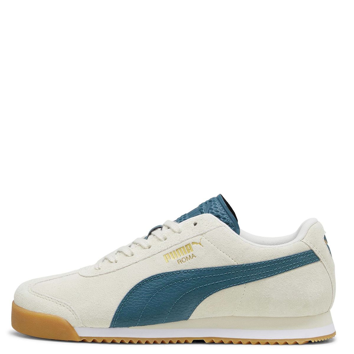 PUMA - Roma Suede Zapatilla Urbana Hombre Blanco Puma