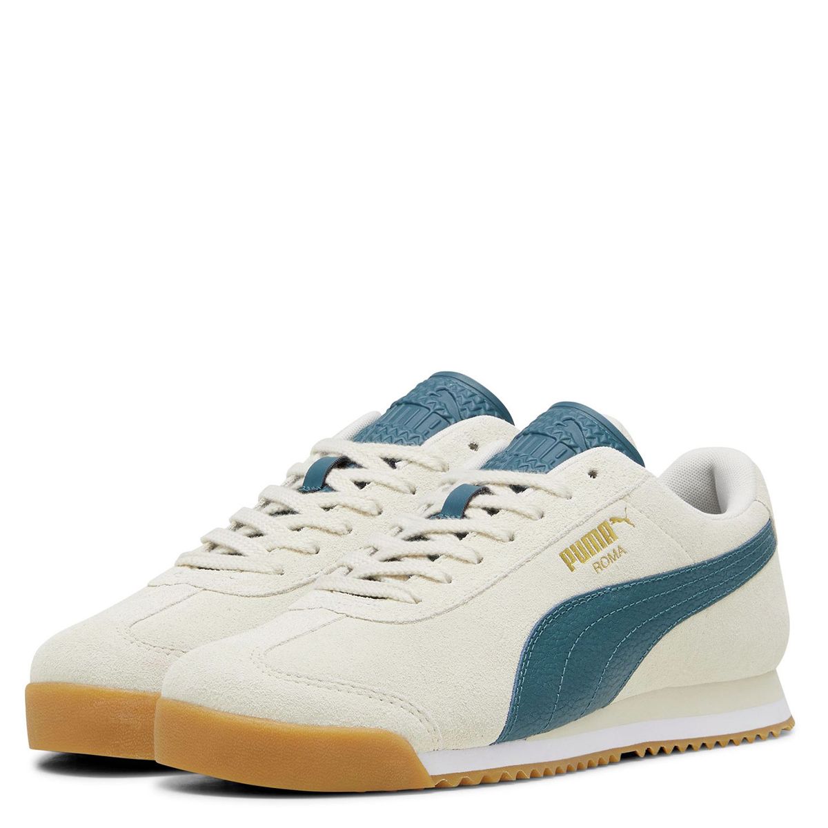 PUMA - Roma Suede Zapatilla Urbana Hombre Blanco Puma