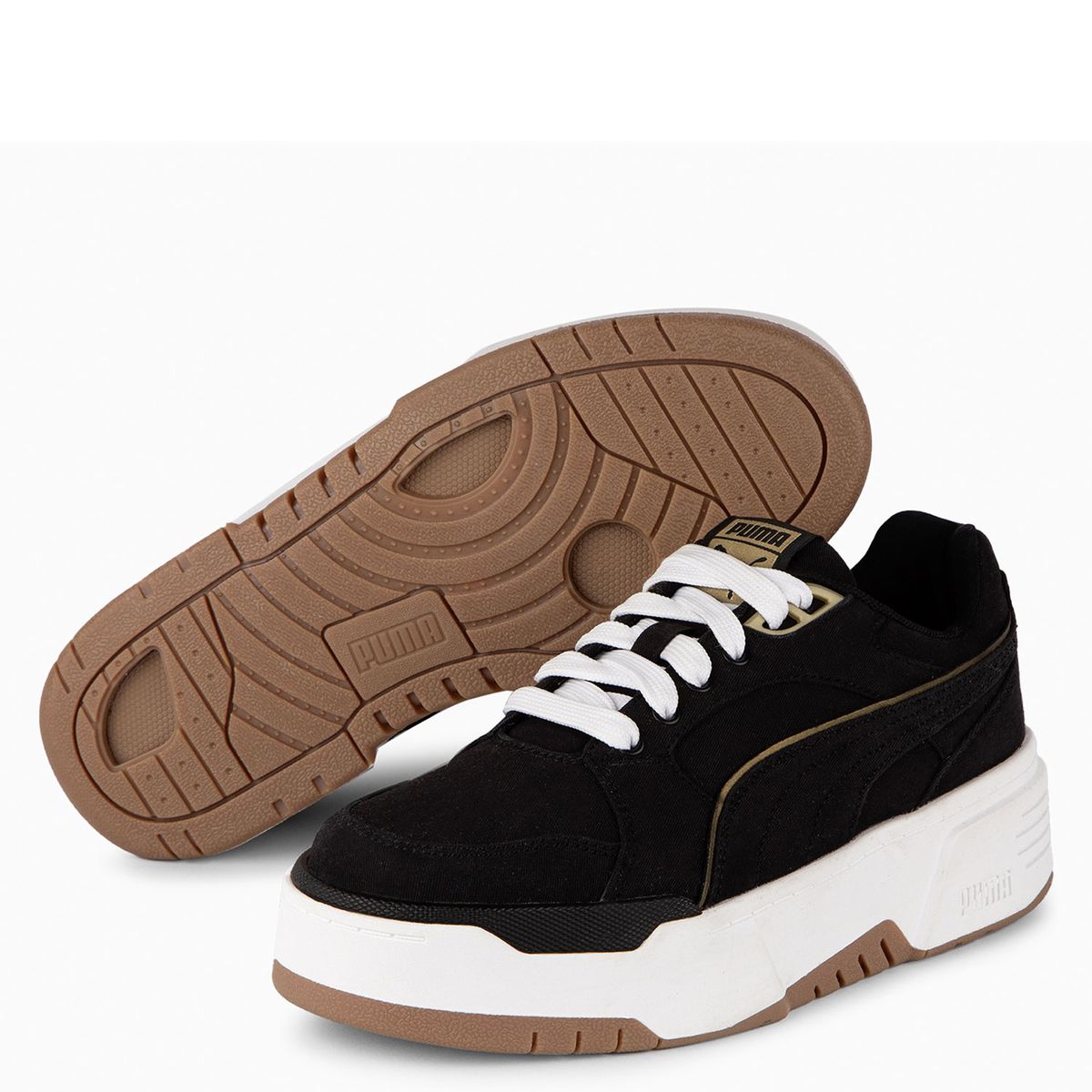 PUMA - Flyz Canvas Zapatilla Urbana Mujer Negro Puma