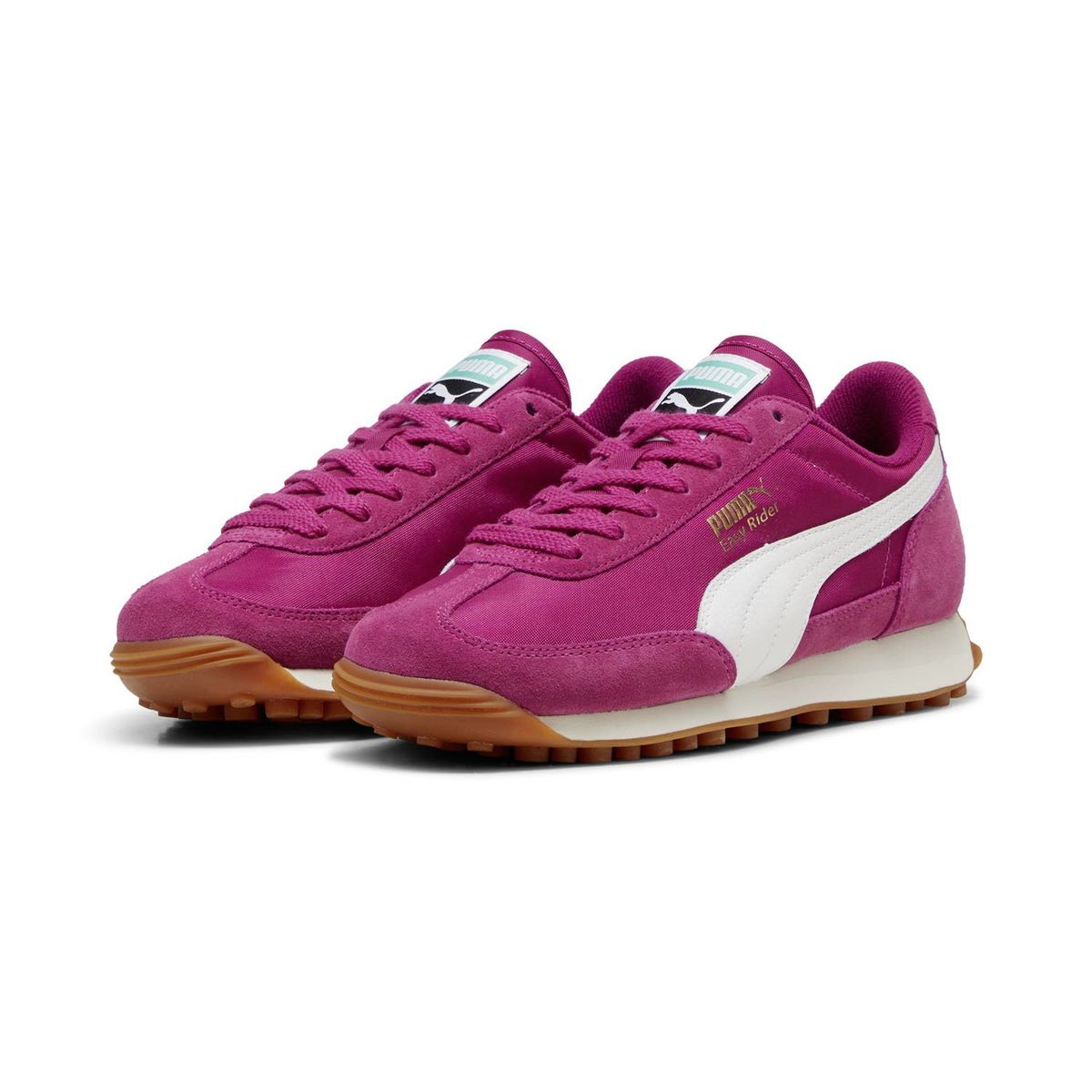 PUMA - Easy Rider Vintage Zapatilla Urbana Mujer Cuero Rosado Puma