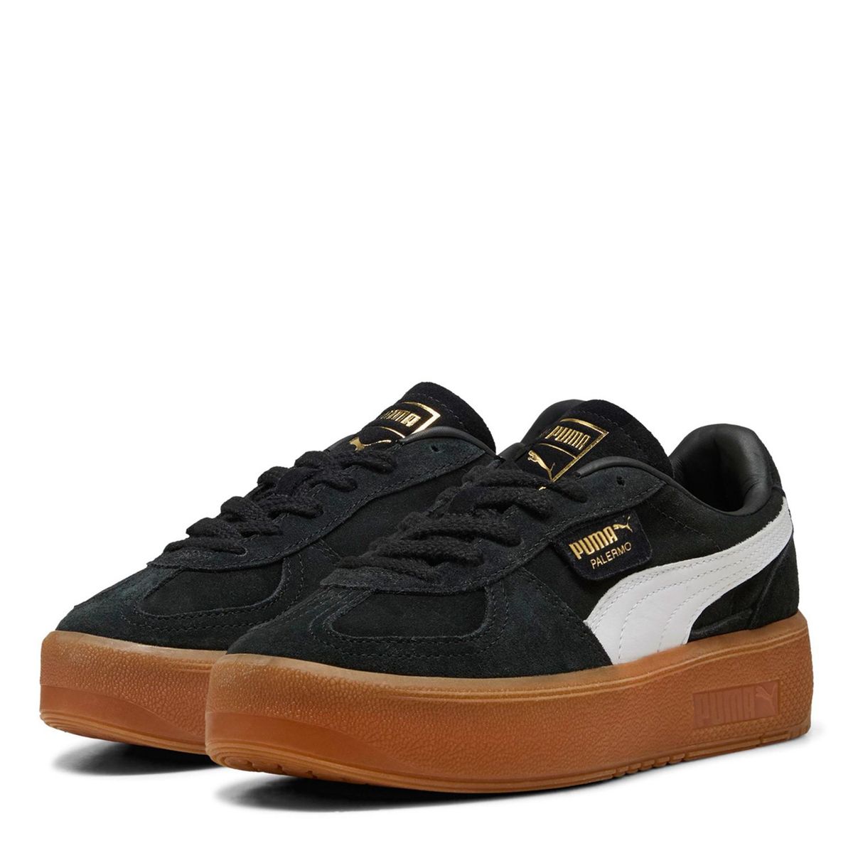 PUMA - Palermo Elevata Zapatilla Urbana Mujer Cuero Negro Puma