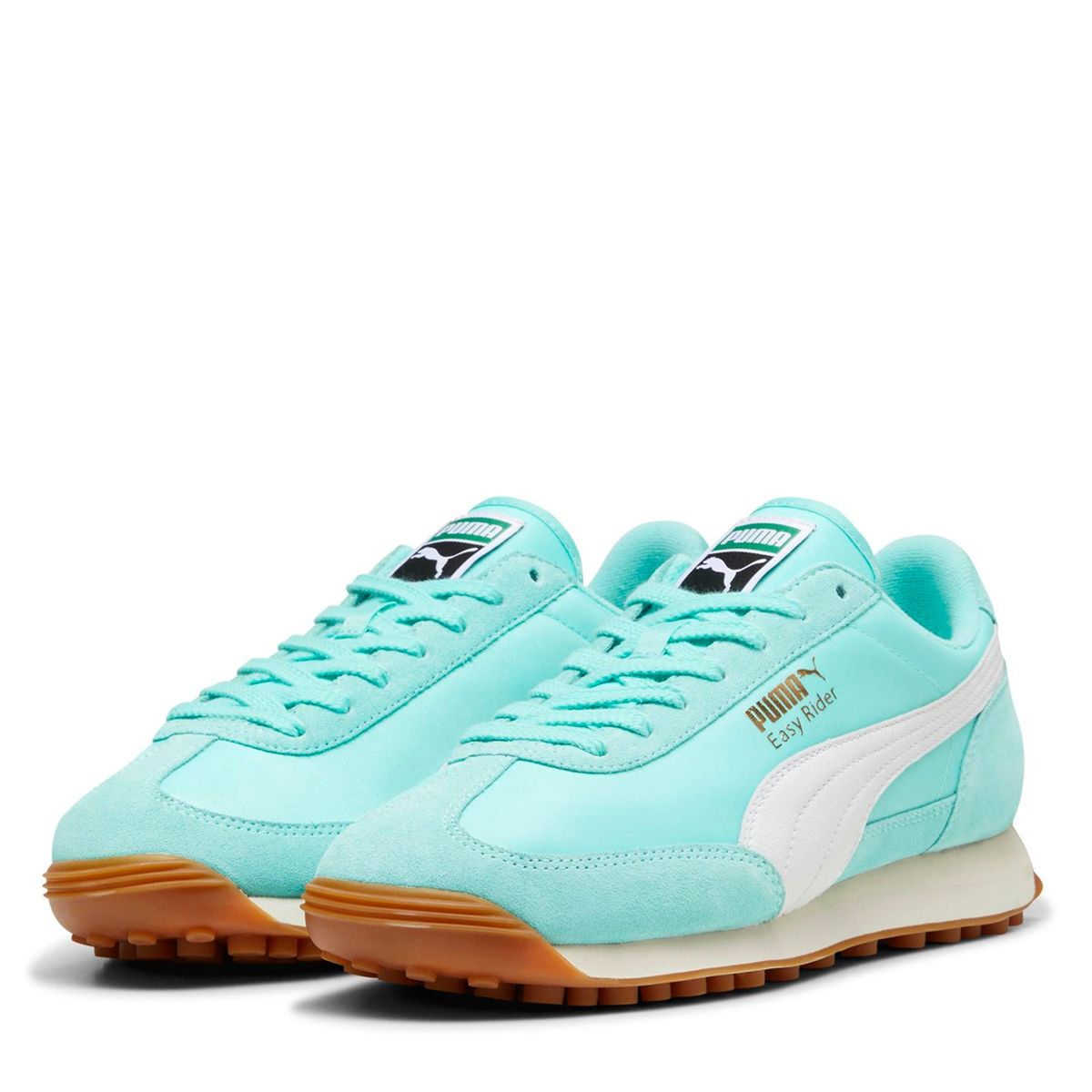 PUMA - Easy Rider Vintage Zapatilla Urbana Mujer Cuero Azul Puma