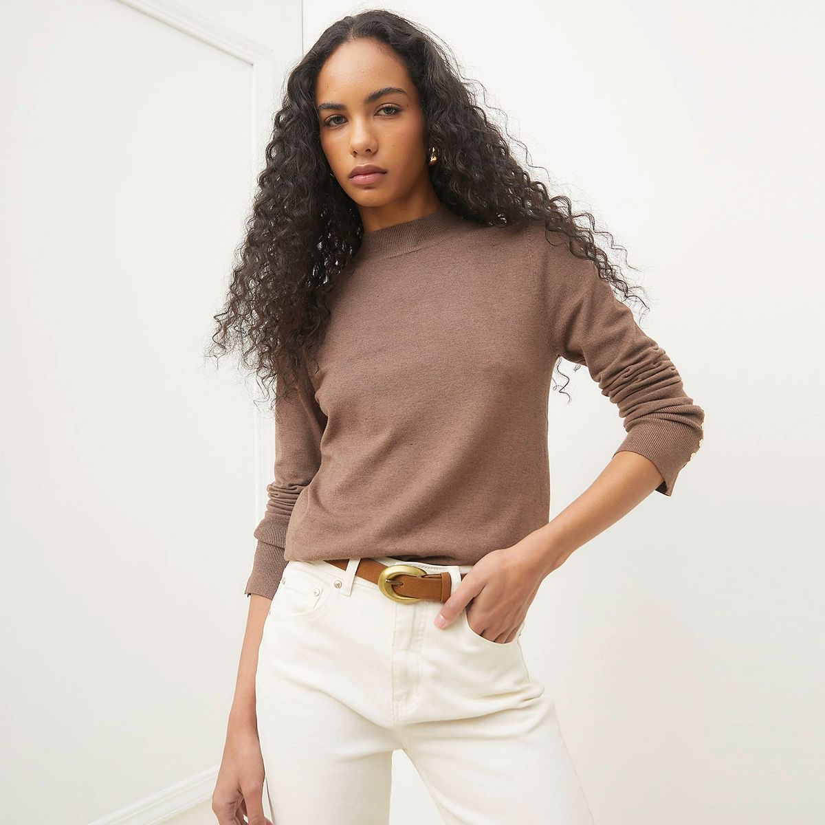 BASEMENT - Sweater Manga Larga Mujer Basement