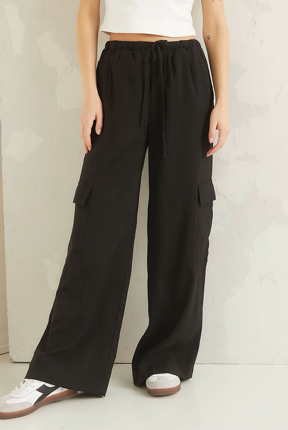 AMERICANINO - Pantalón Cargo Tiro Medio Mujer Americanino