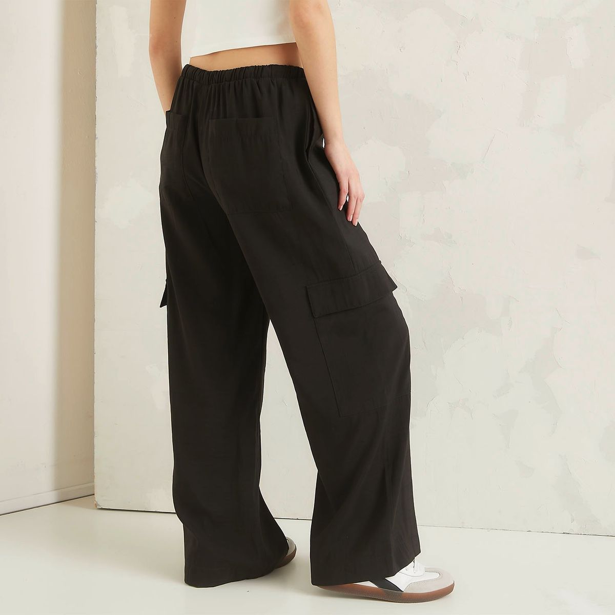 AMERICANINO - Pantalón Cargo Tiro Medio Mujer Americanino