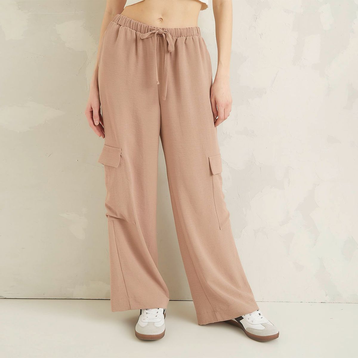 AMERICANINO - Pantalón Cargo Tiro Medio Mujer Americanino