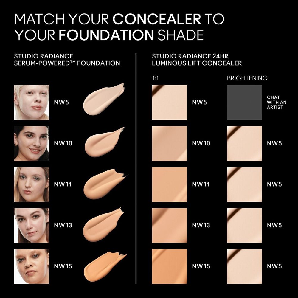 Corrector Studio Radiance Concealer Cosmetics - Nw10, foto 6