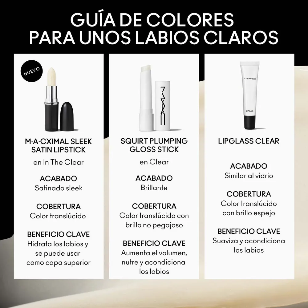 Mac Macximal Sleek Satin Lipstick In The Clear, foto 5