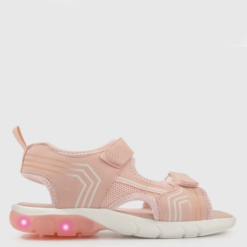 COLLOKY - Sandalia Niña con Luces Rosado (28 A 33) Colloky