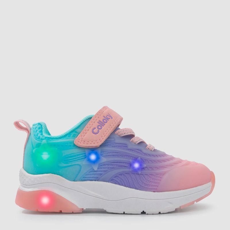 COLLOKY - Zapatilla Urbana con Luces Niña Multicolor (21 a 27) Colloky