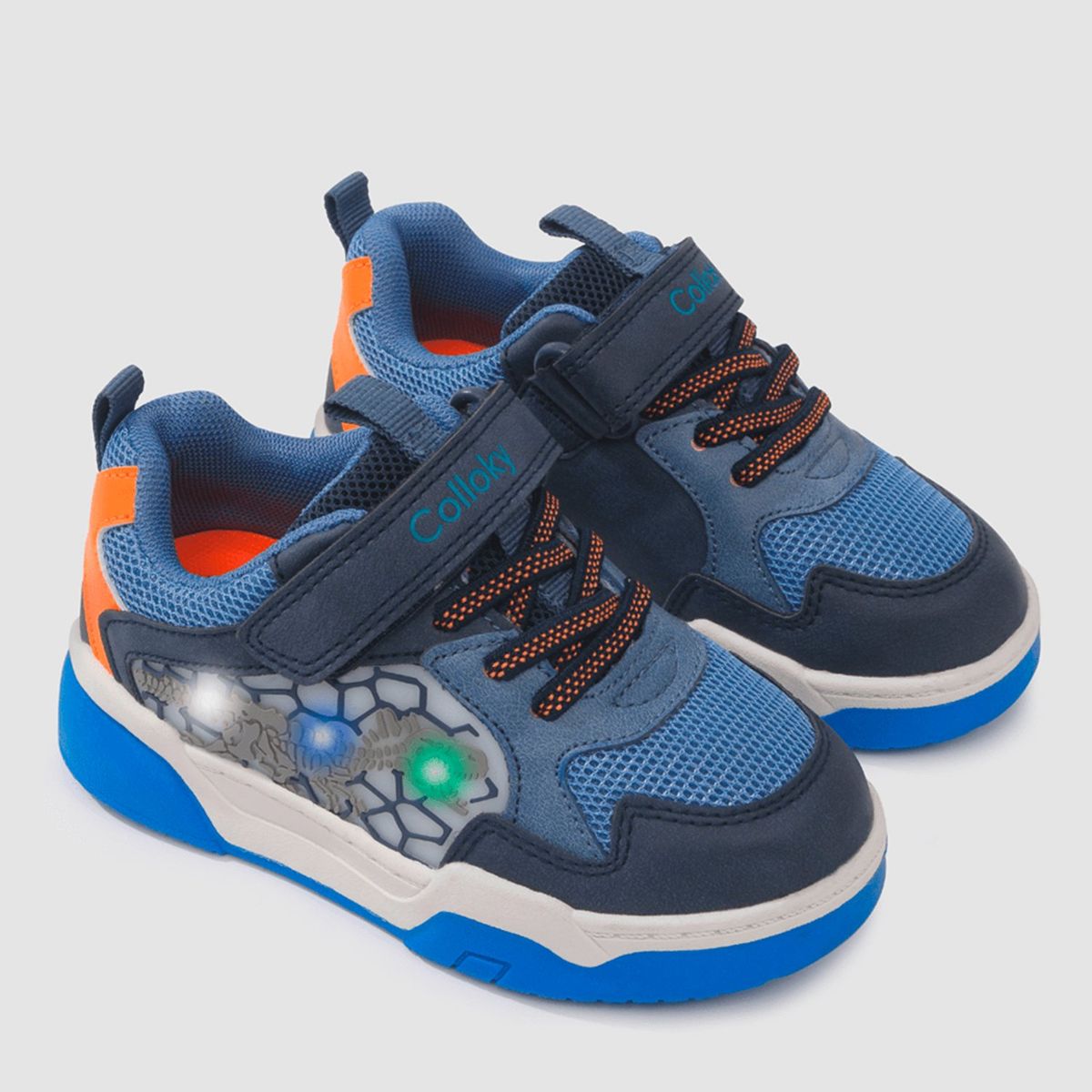 COLLOKY - Zapatilla Urbana con Luces Niño Azul (21 a 27) Colloky