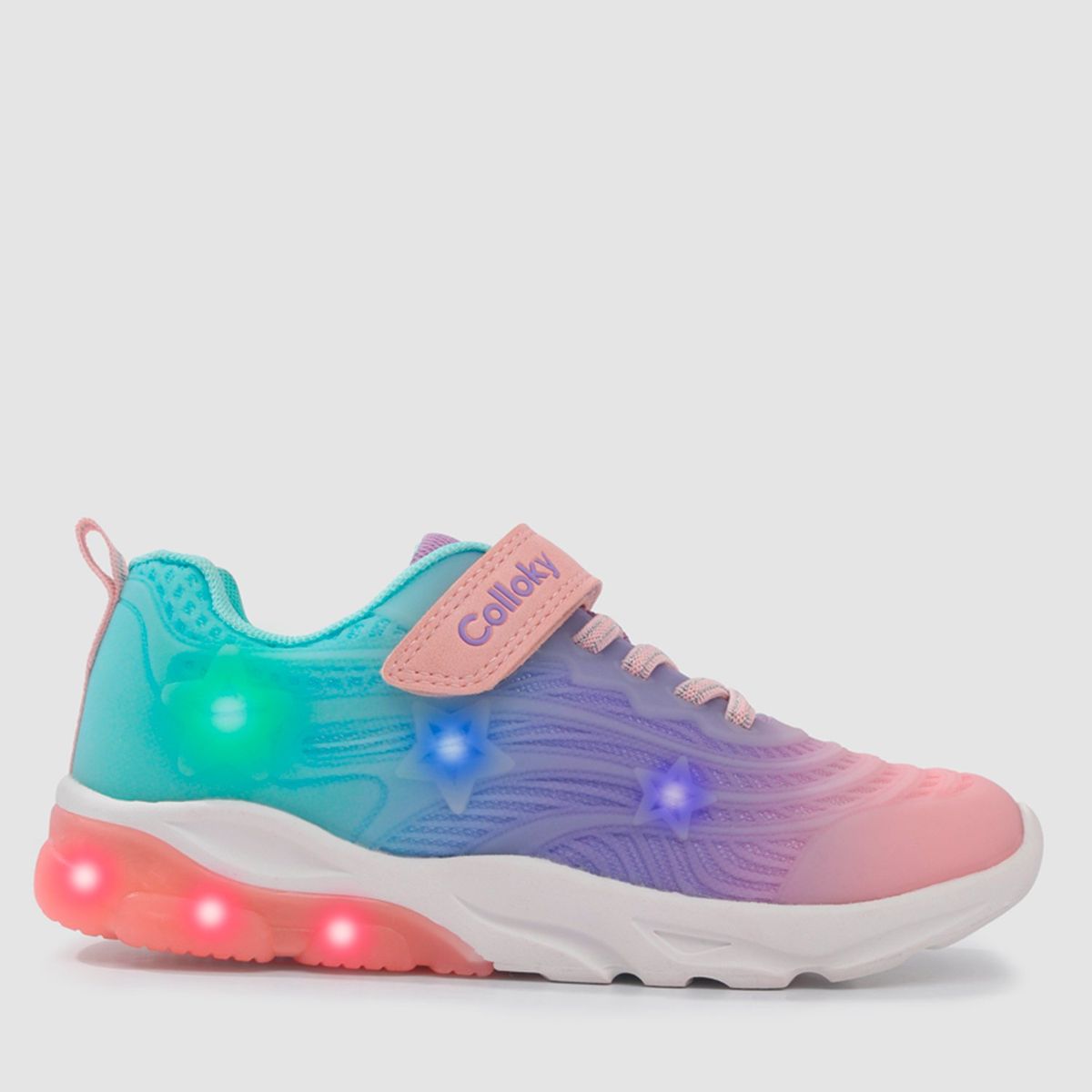 COLLOKY - Zapatilla Urbana con Luces Niña Multicolor (28 a 38) Colloky