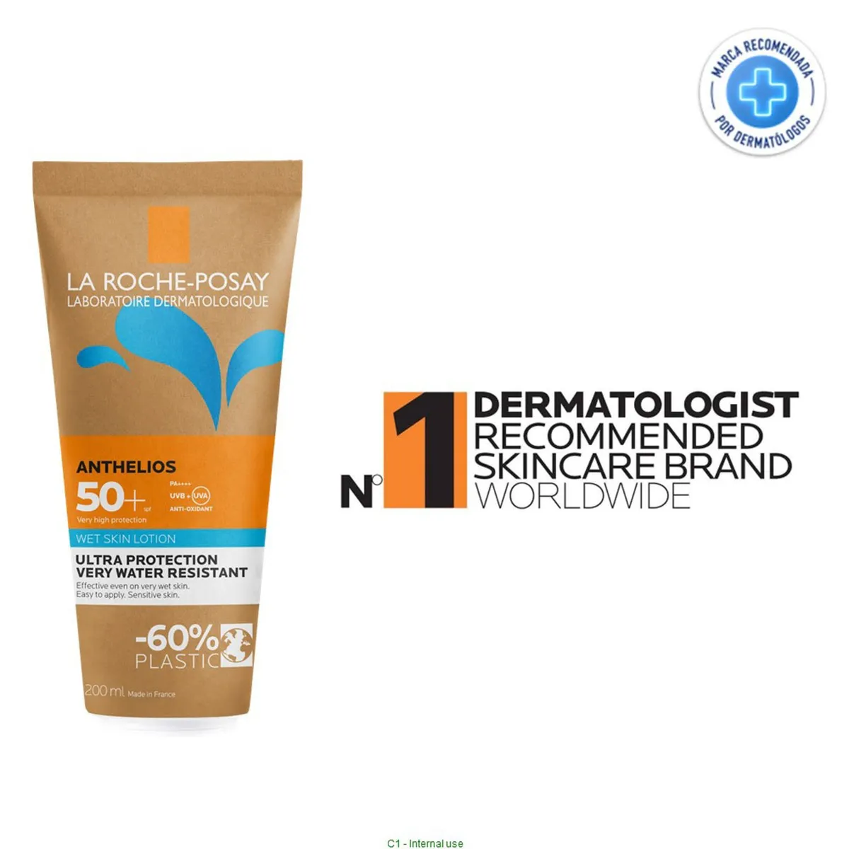 LA ROCHE POSAY - Protector Solar Hidratante Wet Skin Fps50+ 200 Ml La Roche Posay