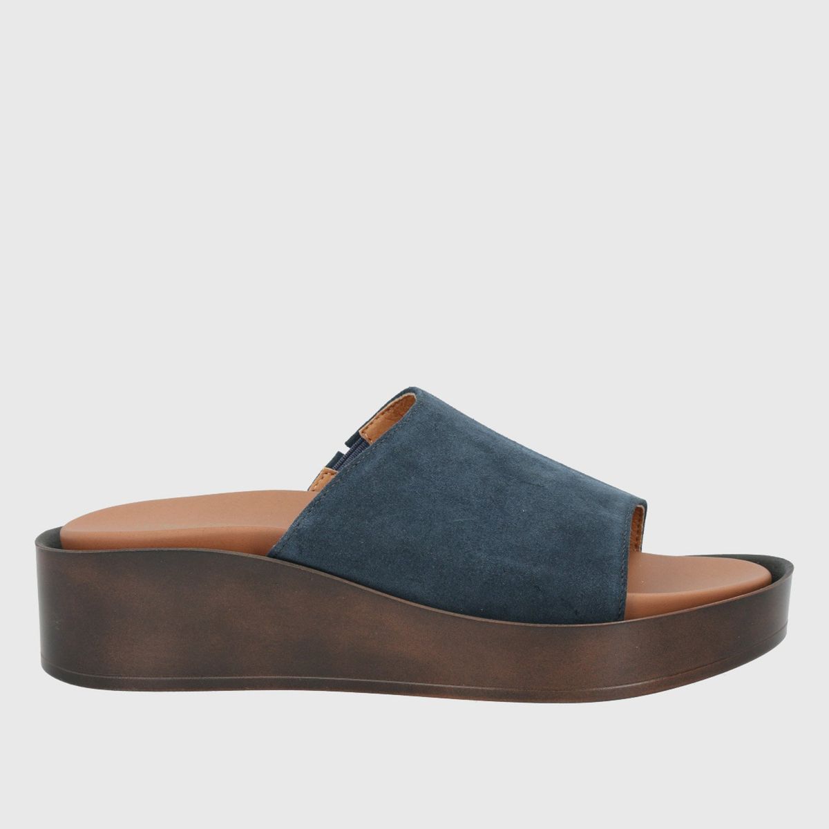 HUSH PUPPIES - Sandalia Mujer Cuero Azul Hush Puppies