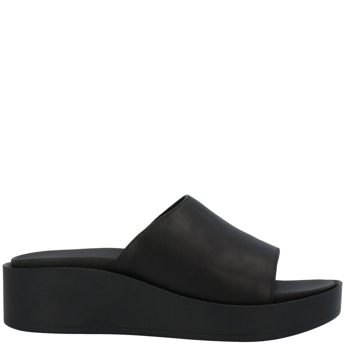 HUSH PUPPIES - Sandalia Mujer Cuero Negro Hush Puppies