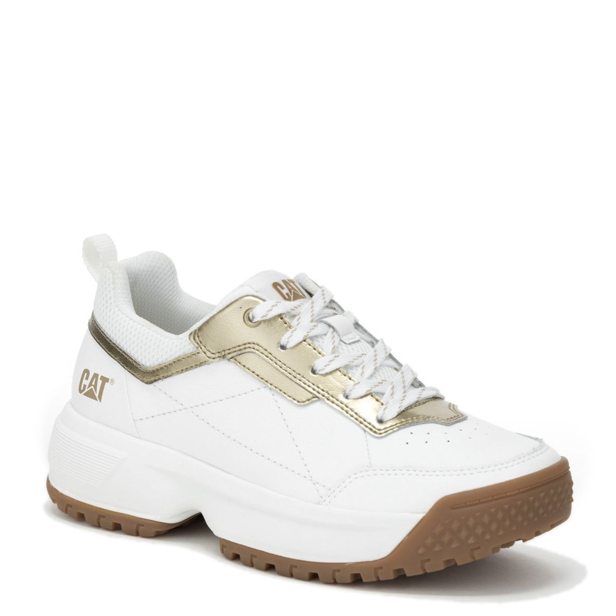 CAT - Flame Zapatilla Urbana Mujer Cuero Blanca Cat