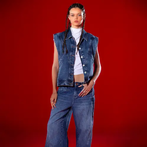 AMERICANINO - Chaqueta Denim Mujer
