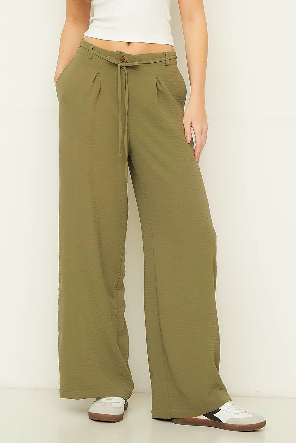 SYBILLA - Pantalón Sastrero Wide Leg Tiro Alto Mujer Sybilla
