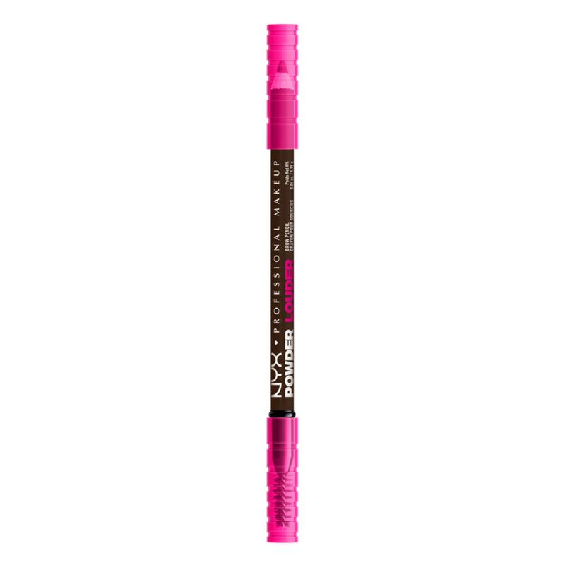 NYX PROFESSIONAL MAKEUP - Lápiz De Cejas Nyx Powder Louder Brow Pencil - Deep Brown Nyx Professional Makeup