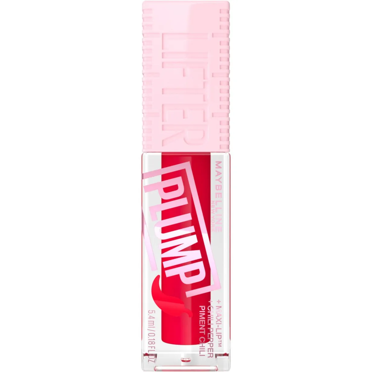 MAYBELLINE - Brillo Labial Lifter Plump Red Flag Maybelline New York Maybelline