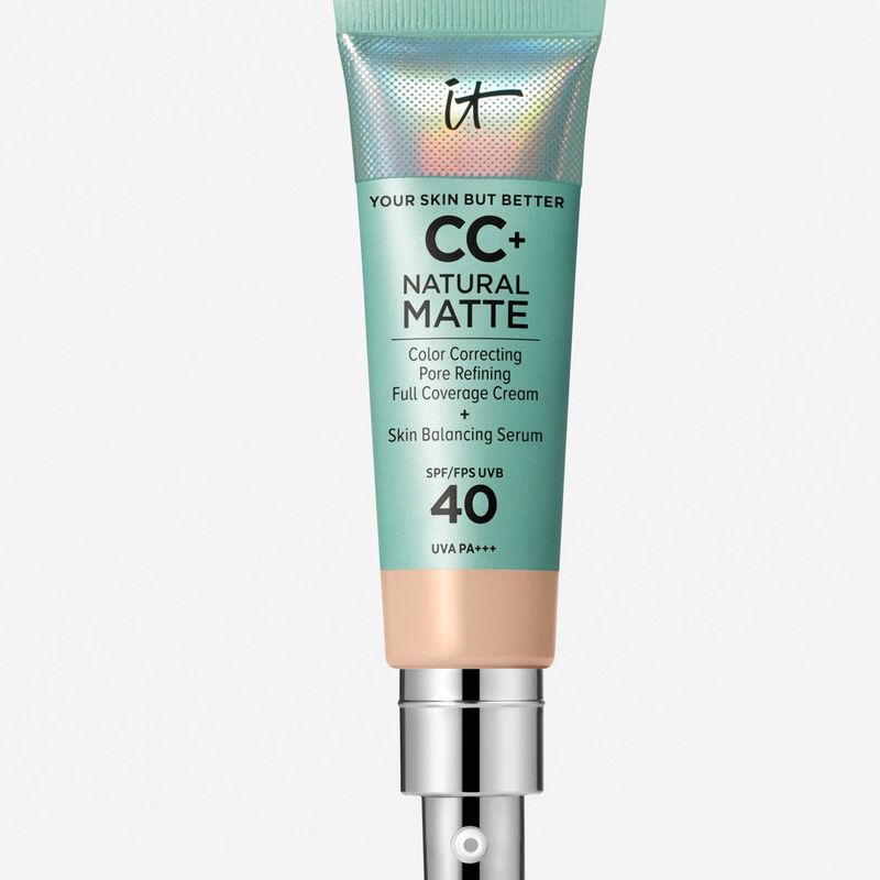 IT COSMETICS - Base De Maquillaje Cc+ Cream Natural Matte Foundation Con Fps 40, Fair Light It Cosmetics