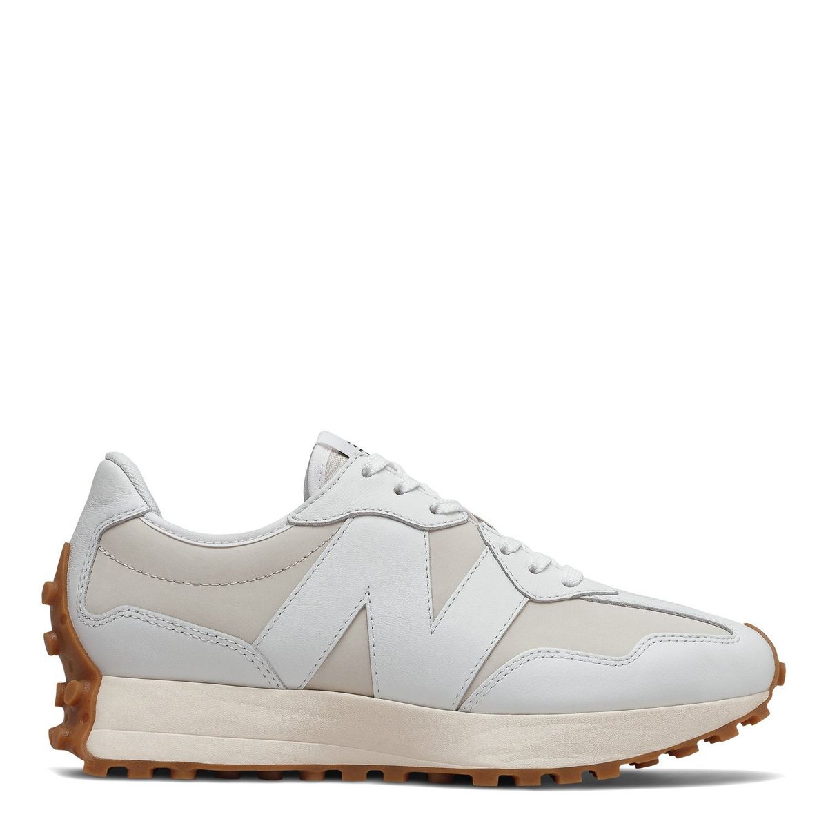 NEW BALANCE - 327 Zapatilla Urbana Mujer Cuero Blanco New Balance