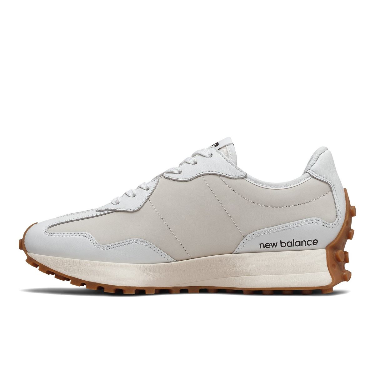 NEW BALANCE - 327 Zapatilla Urbana Mujer Cuero Blanco New Balance