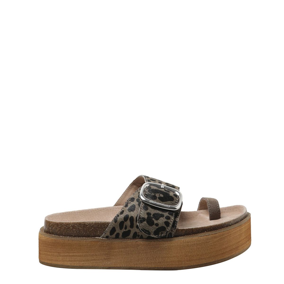 ROMANO - Sandalia Mujer Cuero Animal Print Romano