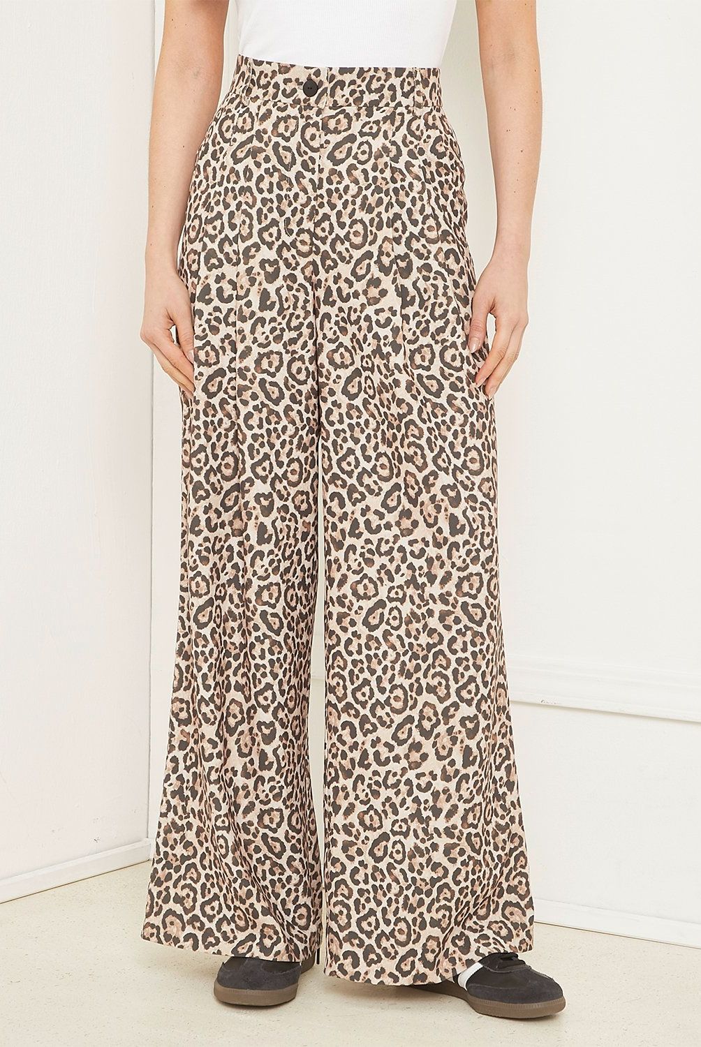 BASEMENT - Pantalón Sastrero Wide Leg Mujer Basement
