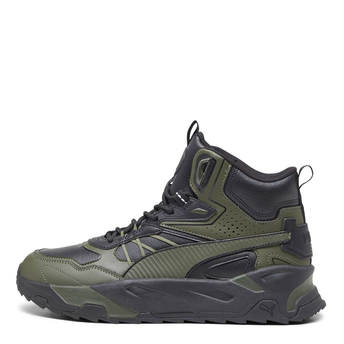 PUMA - Trinity Mid Hybrid Zapatilla Running Hombre Verde Puma