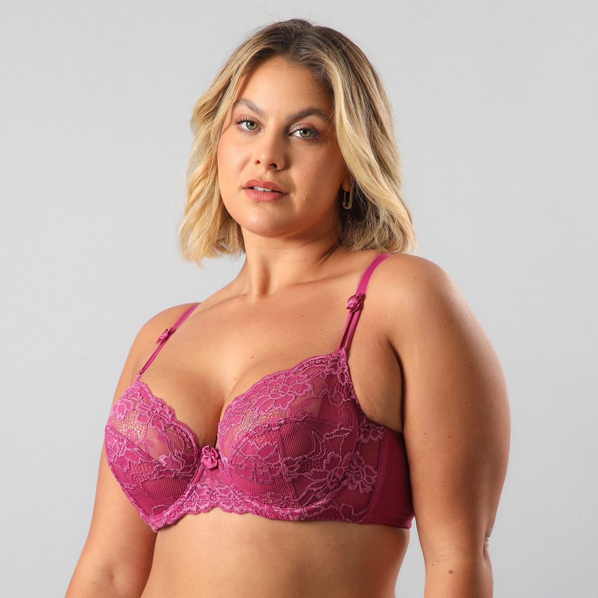 FLORES - Sostén Encaje Pabilo Mujer Flores