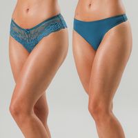 Pack 2 Colaless Blonda Y Microfibra Mujer