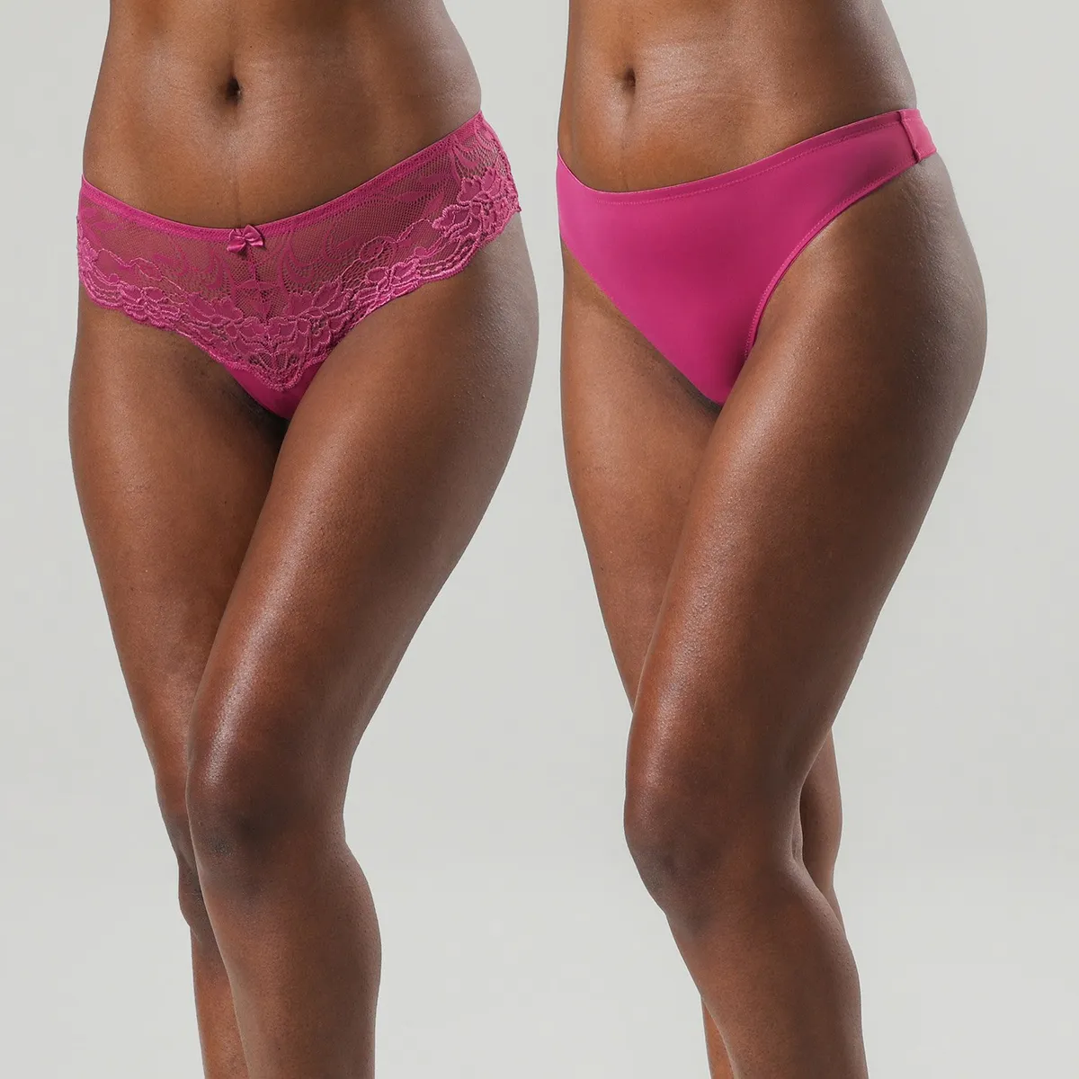 FLORES - Pack 2 Colaless Blonda Y Microfibra Mujer Flores