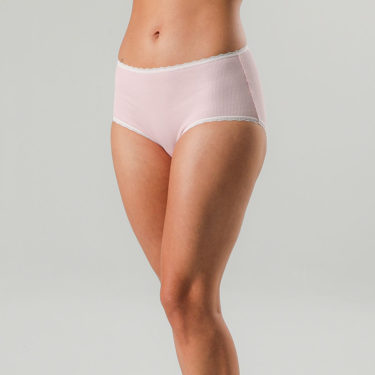 FLORES - Pack 3 Calzones Maxi Algodón Rib BonDed Mujer Flores