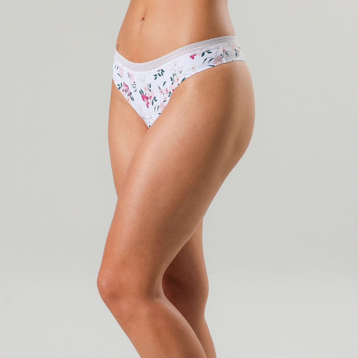 FLORES - Pack 2 Colaless Micro Print BonDed Mujer Flores