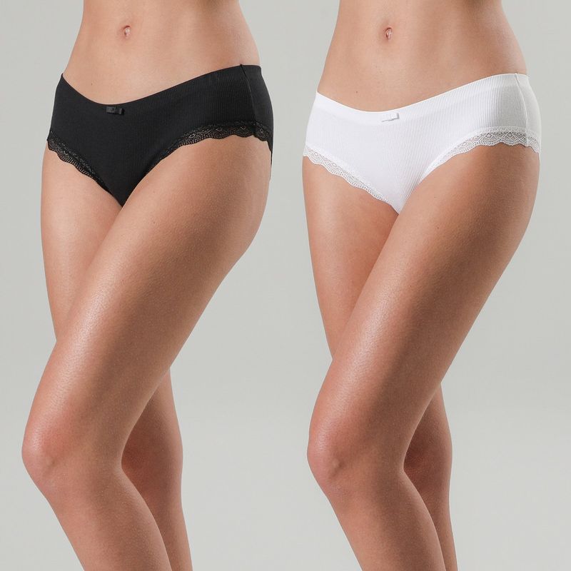 FLORES - Pack De 2 Pantaleta BonDed Mujer Flores