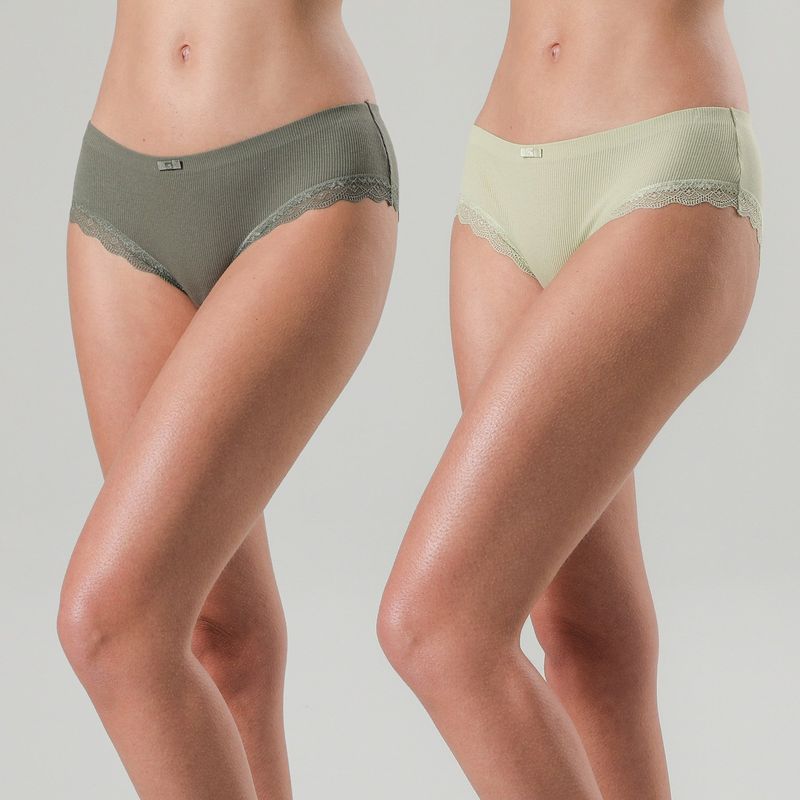 FLORES - Pack De 2 Pantaleta BonDed Mujer Flores
